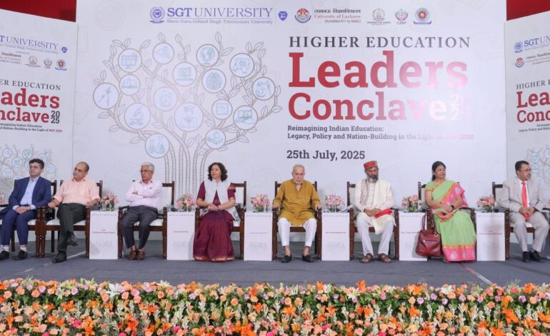 SGT University Hosts National Conclave on Reimagining Indian Education Under NEP 2020