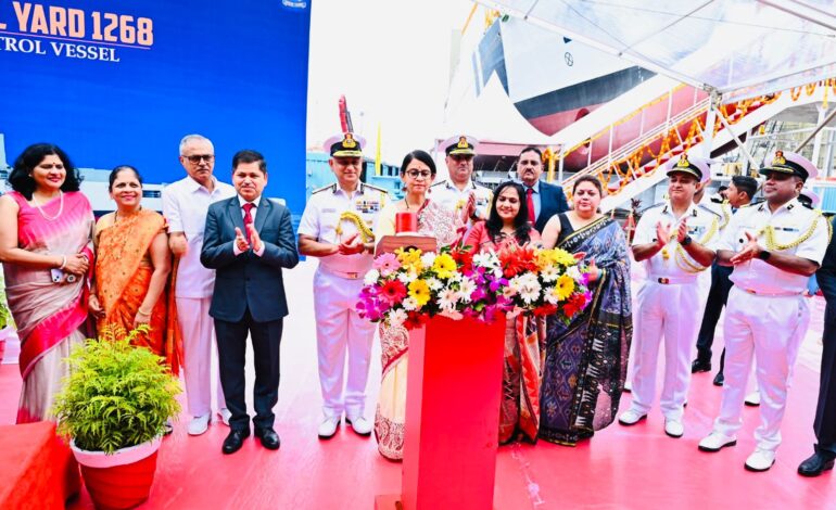 ‘Samudra Prachet’—Second Indigenous Pollution Control Vessel for Indian Coast Guard Launched in Goa