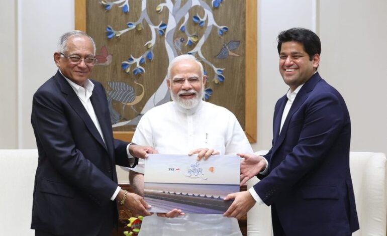 PM Lauds TVS Motor’s Initiative to Showcase Kutch’s Beauty through Motorcycling Journey