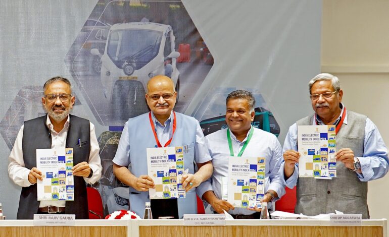 NITI Aayog Launches India Electric Mobility Index to Benchmark State-Level EV Progress