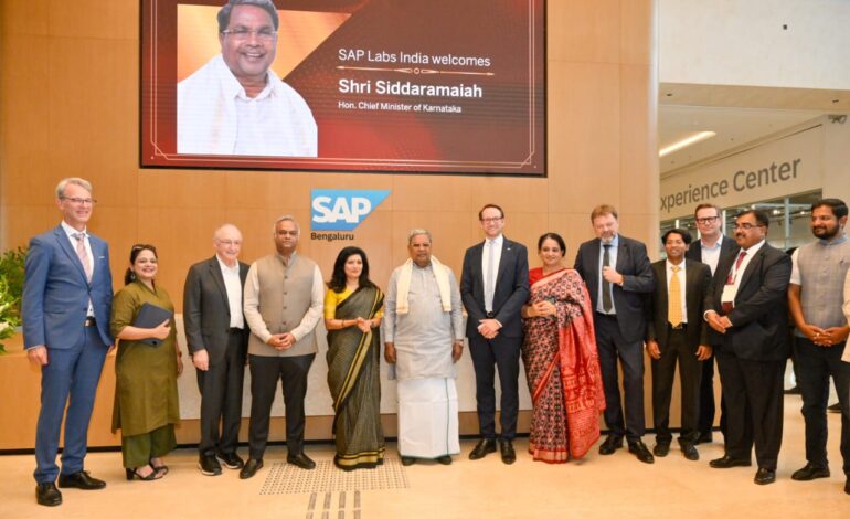SAP Establishes ₹15000-Crore Innovation Park in Bengaluru; Signs MoU with Gati Shakti Vishwavidyalaya to Skill Logistics Workforce