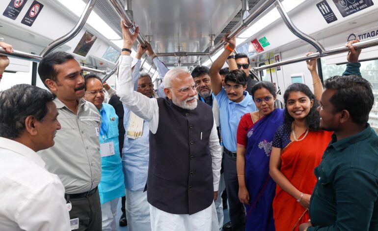 PM Modi Inaugurates, Lays Foundation for Bengaluru Metro Projects Worth ₹22800 Crore