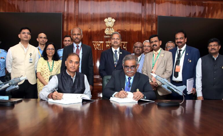 MoD Signs ₹62370 Crore Contract with HAL for 97 LCA Mk1A Aircraft for IAF