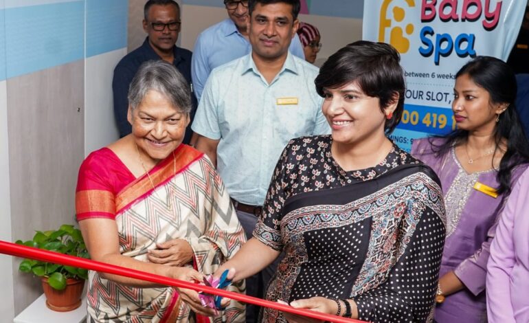 Hyderabad District Collector Hari Chandana Inaugurates India’s First Hospital-Based Baby Spa at Fernandez