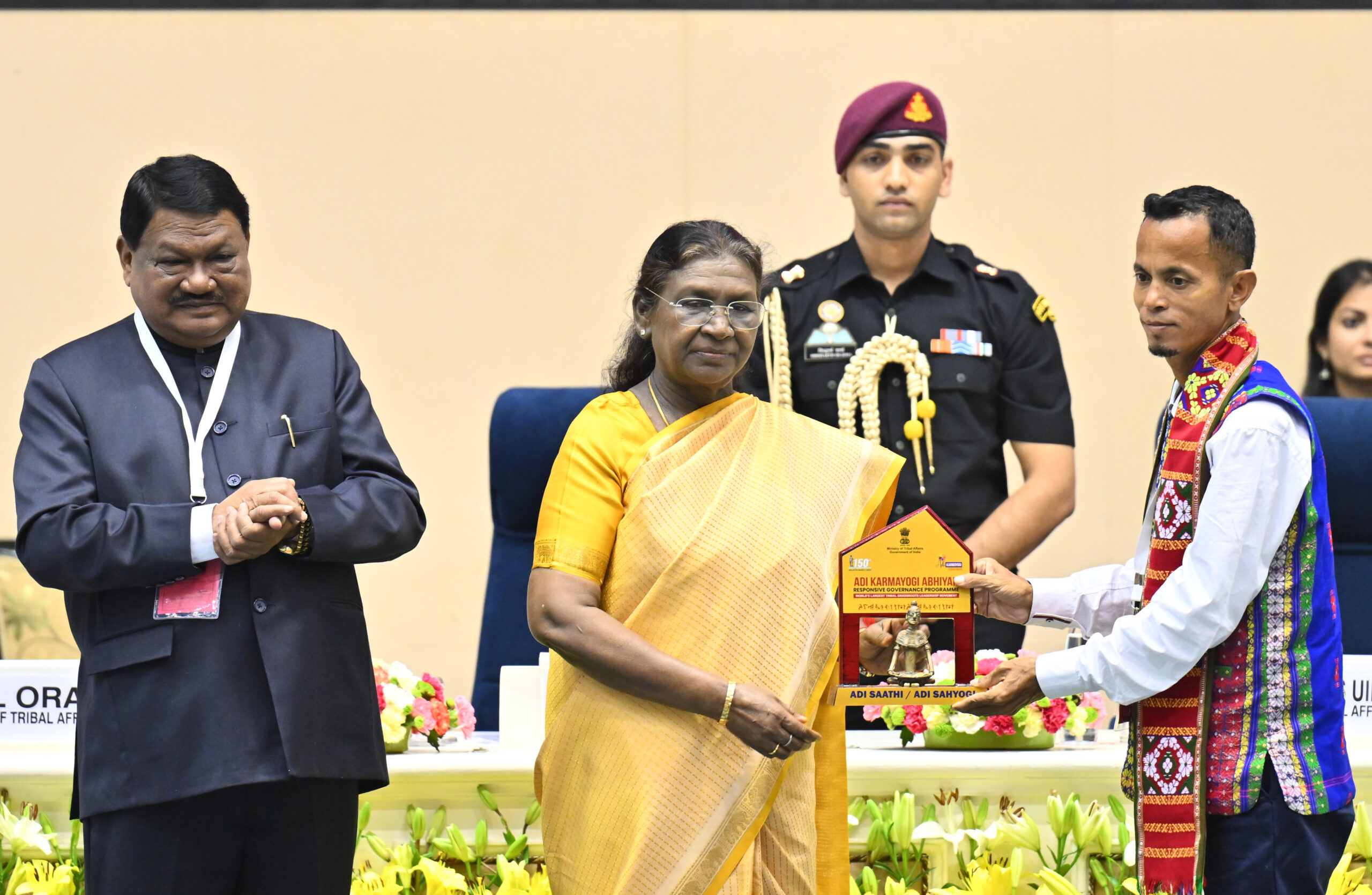 President Droupadi Murmu Calls for Inclusive Development in Harmony with Nature at National Conclave on ‘Adi Karmayogi Abhiyan’