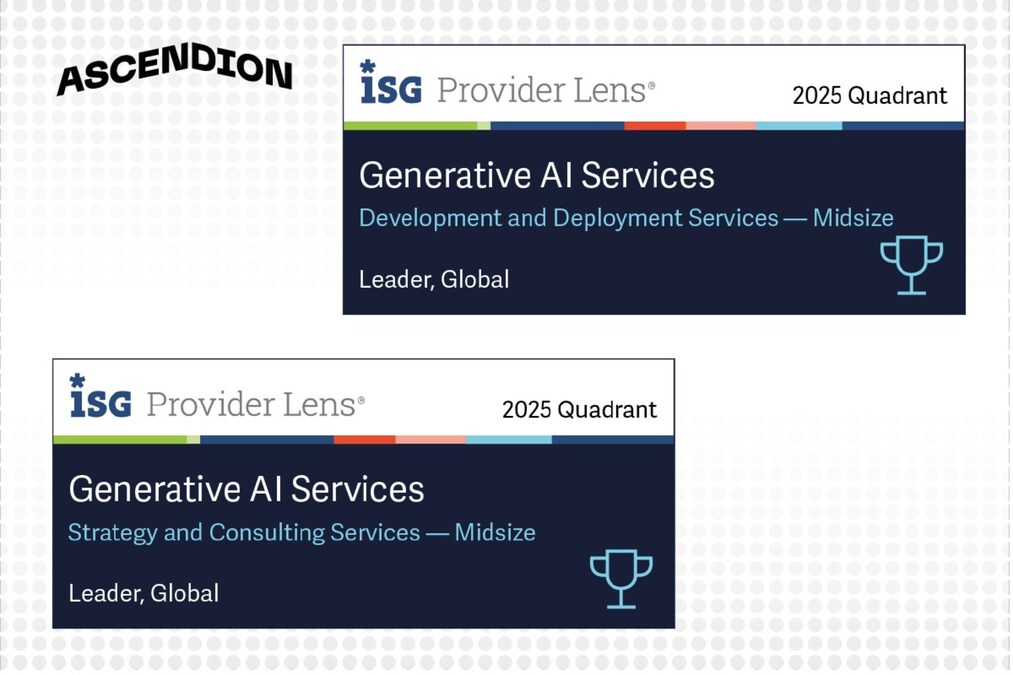 Ascendion Recognized as Global Leader in ISG Provider Lens for Generative AI Services 2025