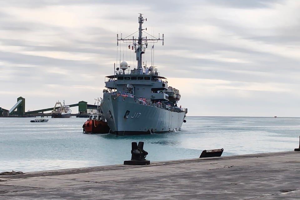 INS Sutlej Arrives in Mauritius for 18th Joint Hydrographic Survey Mission