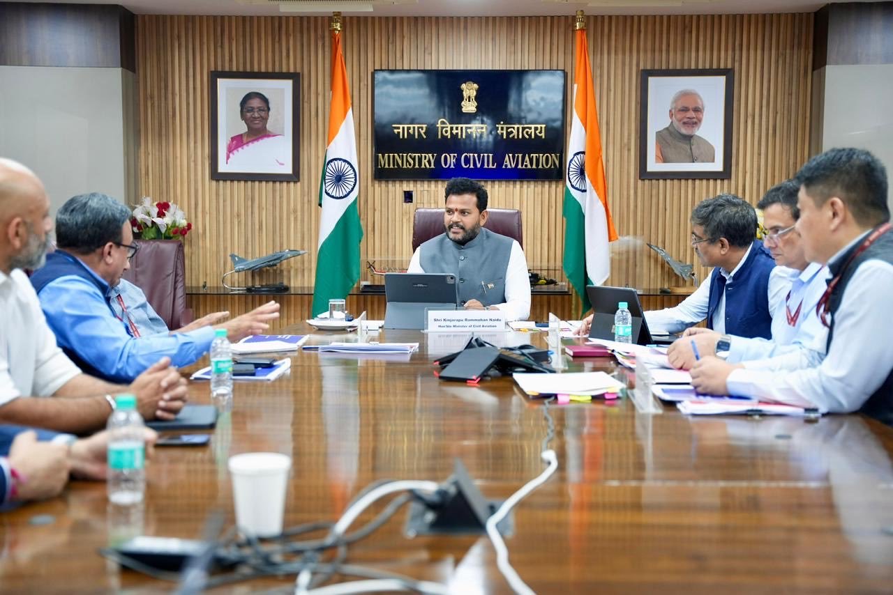 Civil Aviation Minister Ram Mohan Naidu Reviews Airline Operations; Urges Reasonable Airfares During Festive Season