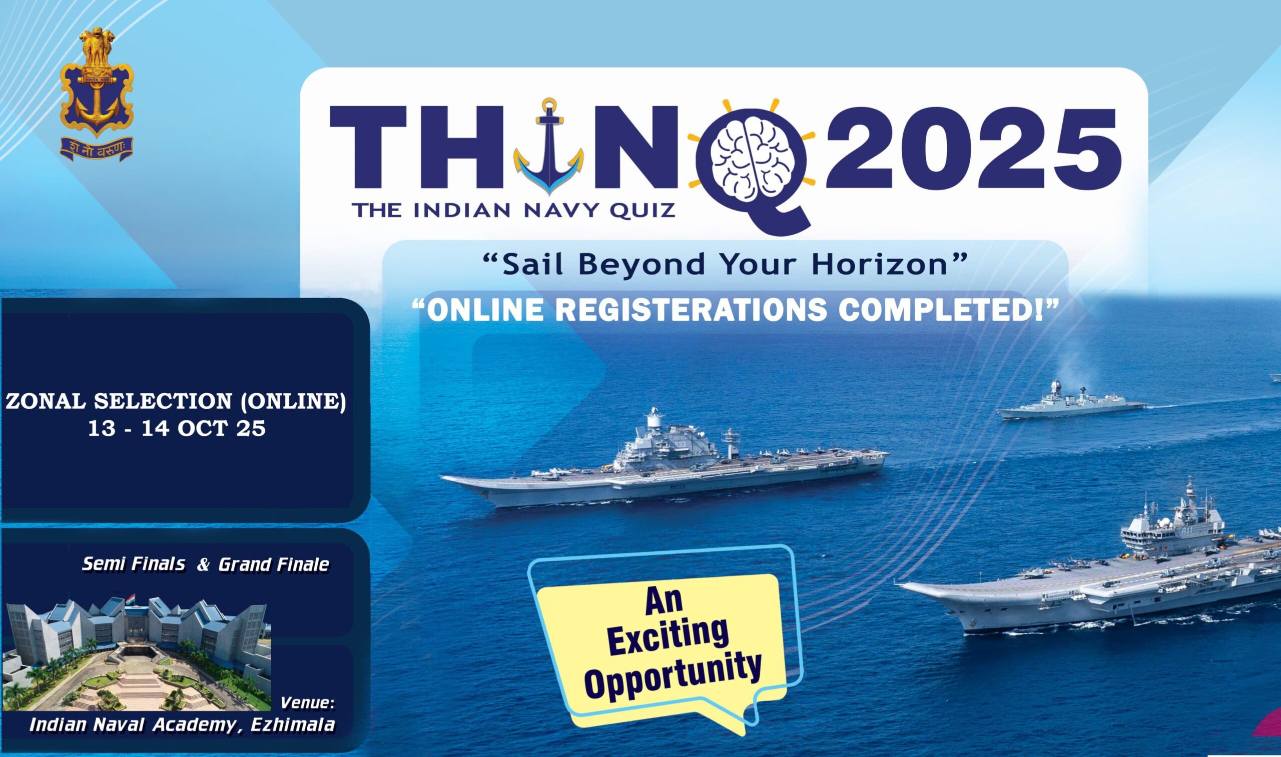 Indian Navy Quiz – THINQ 2025 Moves to Zonal Selections