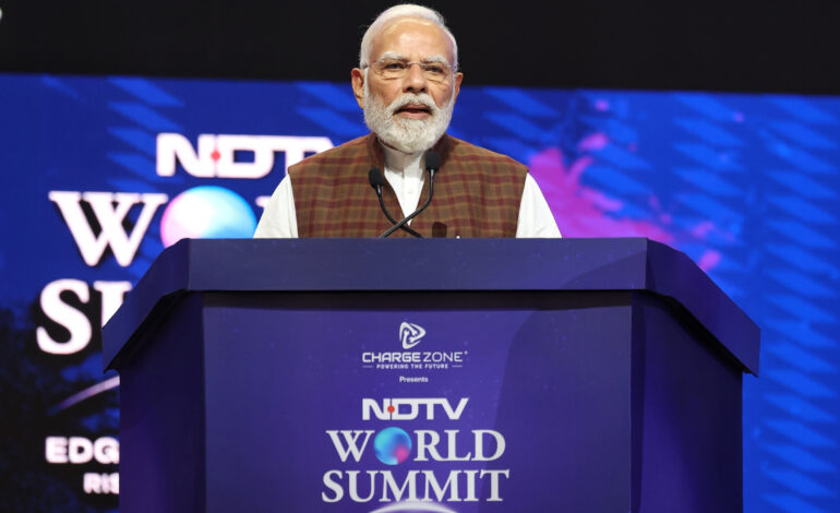 PM Modi Highlights India’s Transformation from ‘Fragile Five’ to Global Growth Engine at NDTV World Summit 2025
