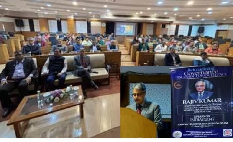 PDUNASS hosts 23rd session of Reimagining Governance; Dr Rajiv Kumar calls for universal healthcare, education and district-centred development