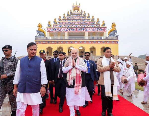 Amit Shah Inaugurates Redeveloped Batadrava Than, Reclaims Srimanta Shankar Dev’s Legacy in Assam