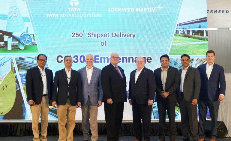 Lockheed Martin Sets New Benchmark with 250th C-130J Tail Assembly Manufactured at Tata JV in Hyderabad