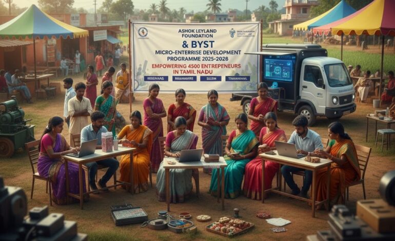 Ashok Leyland Foundation, BYST launch 3-year programme to train 4500 young entrepreneurs in Tamil Nadu