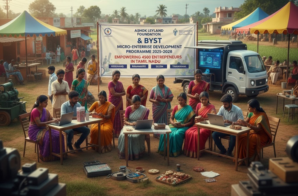Ashok Leyland Foundation, BYST launch 3-year programme to train 4500 young entrepreneurs in Tamil Nadu