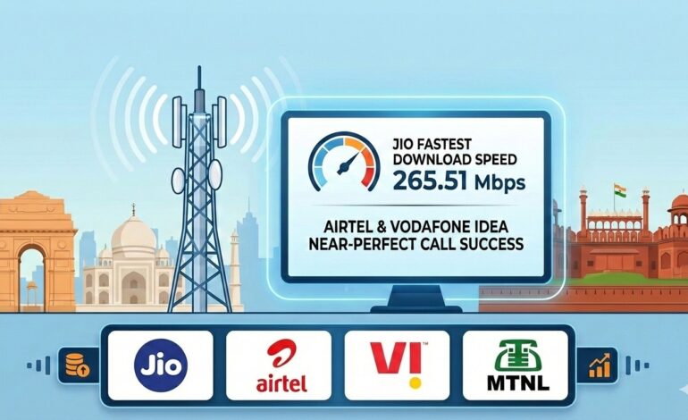 Delhi Network Test Shows Jio Fastest on Data, Airtel and Vodafone Idea Record Near-Perfect Call Success
