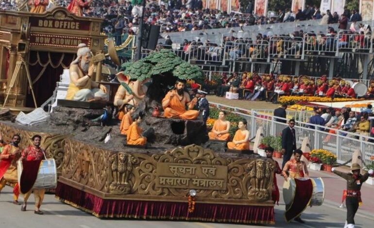 MIB tableau traces India’s storytelling journey, spotlights WAVES vision at Republic Day parade