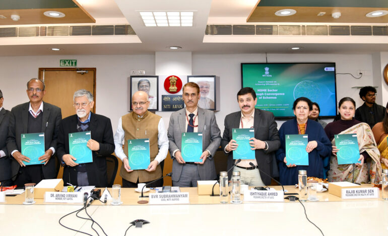 NITI Aayog Releases Roadmap to Boost MSME Efficiency Through Scheme Convergence