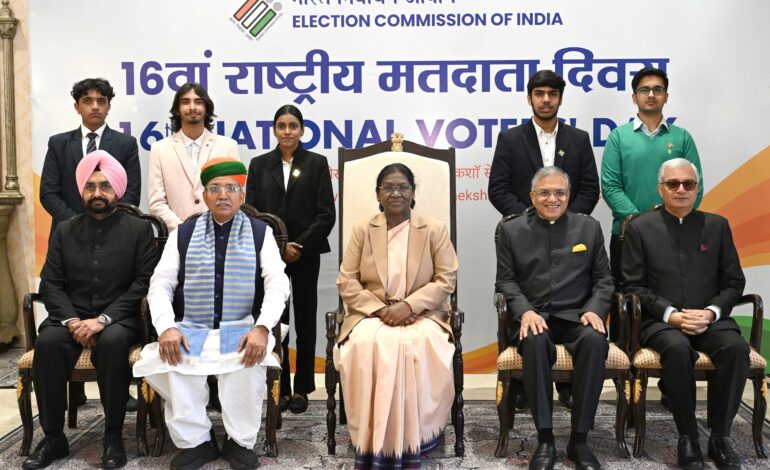 ECI marks 16th National Voters’ Day; President underlines faith at heart of democracy