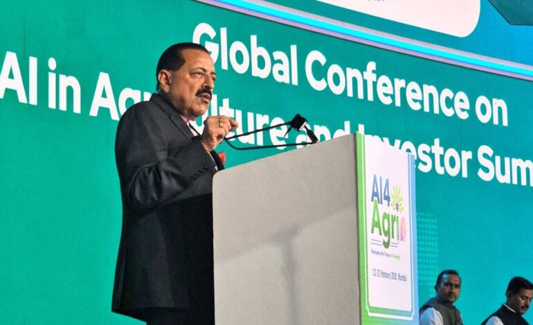 Agri-AI to Unlock ₹70000 Cr Annual Value as India’s Next Farm Revolution Goes AI-Driven: Jitendra Singh
