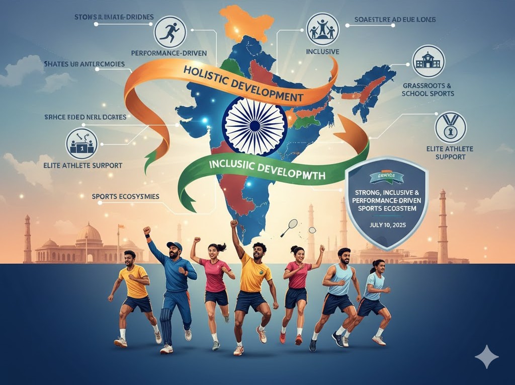 Khelo Bharat Niti-2025 Launched to Build Inclusive, Performance-Driven Sports Ecosystem: Govt