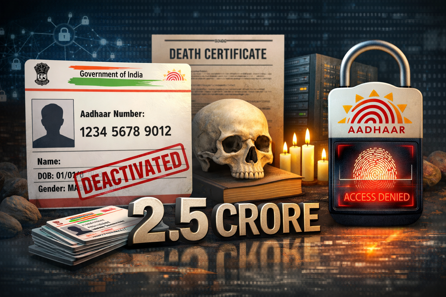 Over 2.5 Crore Aadhaar Numbers of Deceased Persons Deactivated to Curb Identity Fraud: Govt