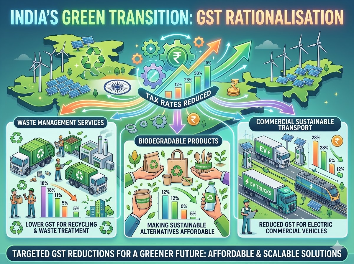 GST cuts on waste management, biodegradable products, transport to drive green transition