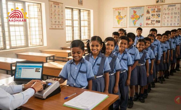 UIDAI Saturates 1 Lakh Schools in Biometric Update Drive; 1.2 Crore Children Covered
