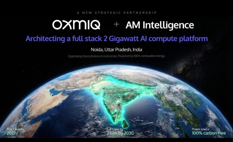OXMIQ Labs Partners AM Intelligence Labs to Build Renewable-Powered AI Compute Platform in India