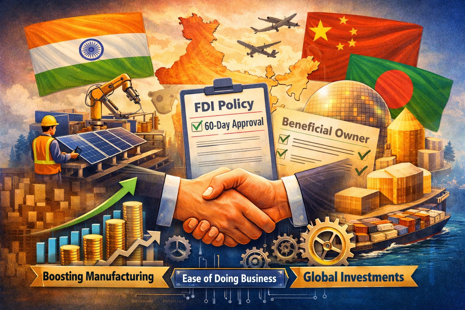 Cabinet Eases FDI Rules for Investments from Land Bordering Countries