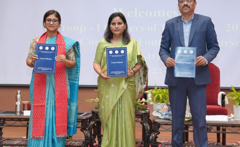 Foundation Course for Second Batch of Group-I Officers Begins at Dr MCR HRD Institute