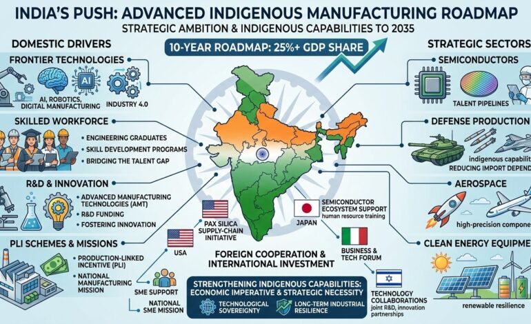Strengthening Indigenous Manufacturing Capabilities for Strategic Industries and the Evolution of Advanced Manufacturing in India