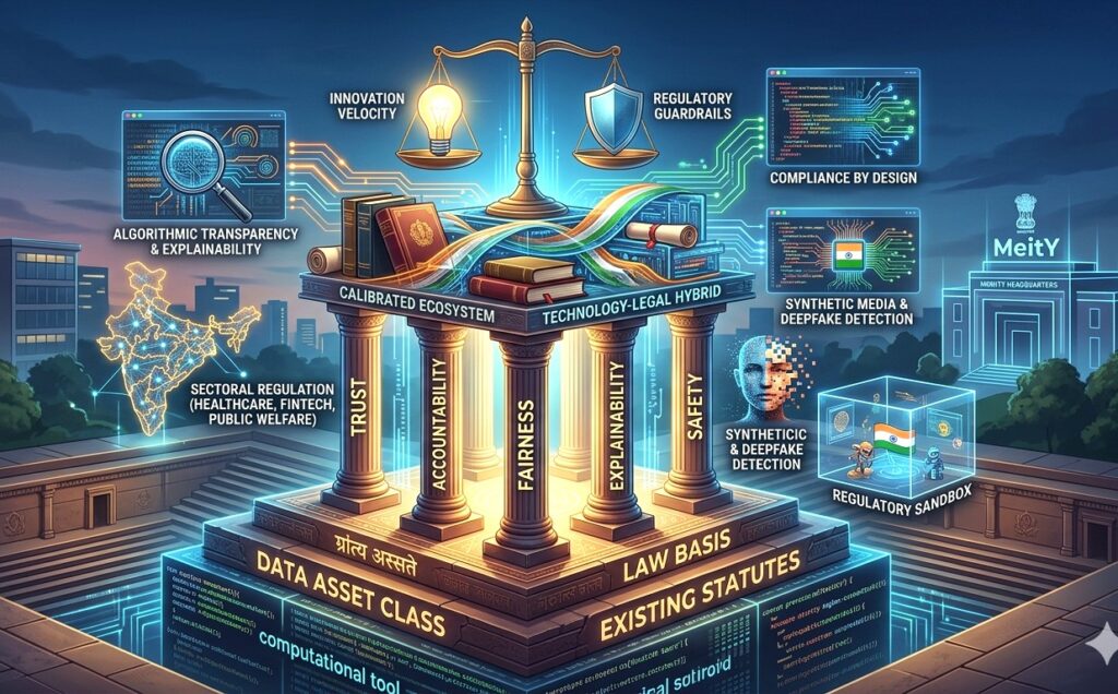The statutory backbone of AI governance in India is constituted by an interplay of existing laws and sector specific regulations.