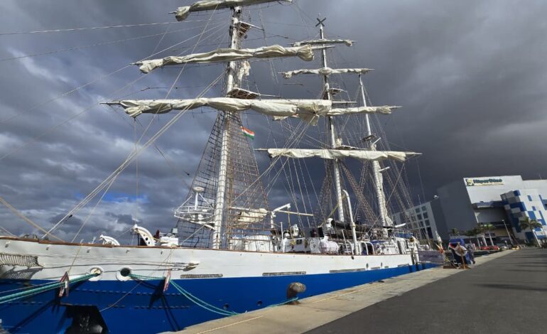 INS Sudarshini Makes Historic First Visit to Canary Islands, Docks at Las Palmas