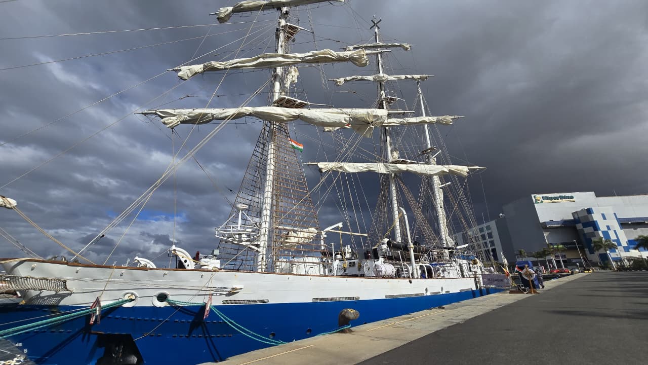 INS Sudarshini Makes Historic First Visit to Canary Islands, Docks at Las Palmas
