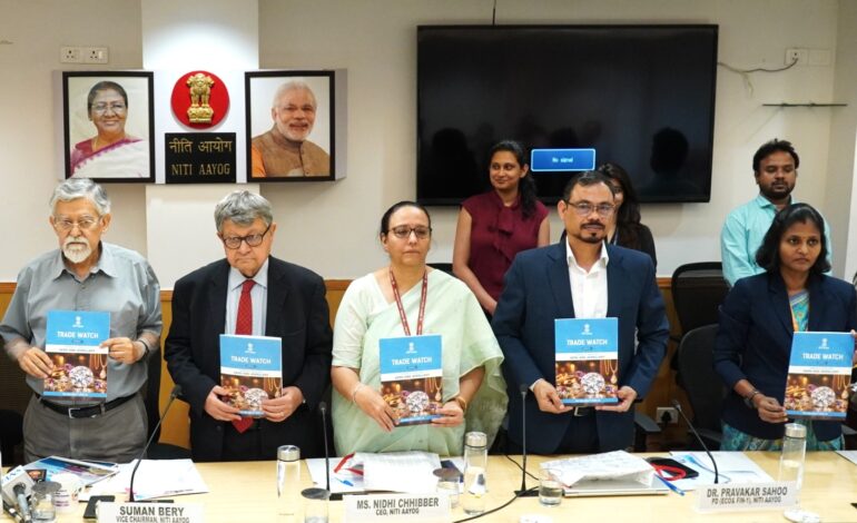 NITI Aayog Releases ‘Trade Watch Quarterly’; Services Exports Anchor India’s Trade Resilience