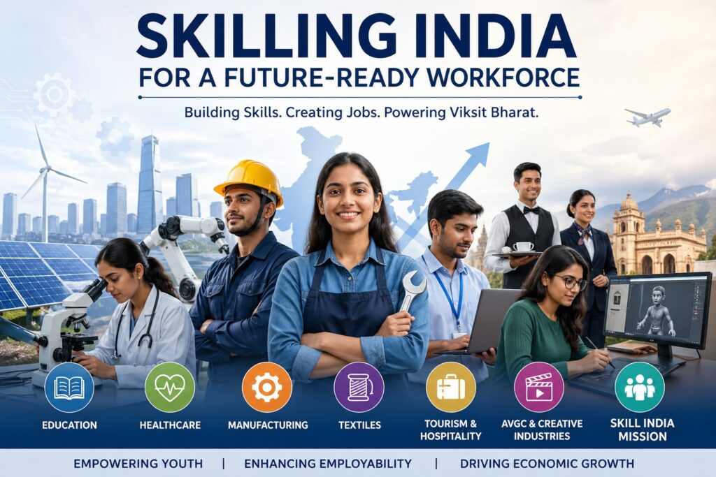 Union Budget 2026–27 integrates skilling across sectors, with major push in education, healthcare, AVGC, tourism and ITI modernisation