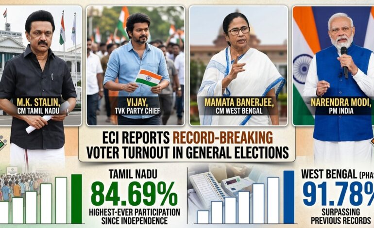 Tamil Nadu, West Bengal Record Highest-Ever Voter Turnout in 2026 Assembly Polls