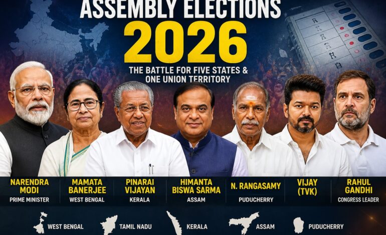 Assembly Election Results 2026: Live Updates from West Bengal, Tamil Nadu, Keralam, Assam and Puducherry