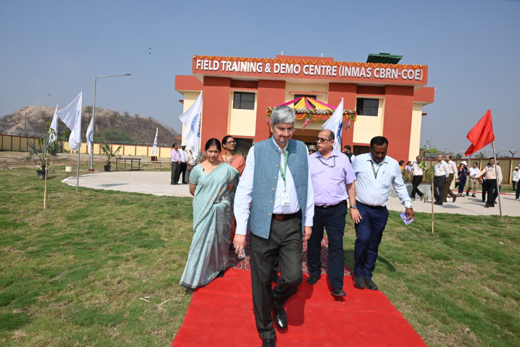 Dr Samir V Kamat, Secretary, Department of Defence R&D and Chairman, DRDO, during the inauguration of the new facility at Burari plains in Delhi on Wednesday.