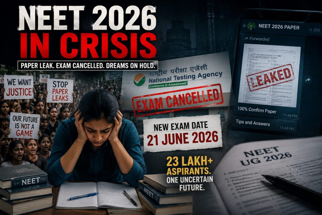 What initially appeared to be another isolated allegation of exam irregularity has rapidly evolved into one of the largest education scandals in recent years — exposing what investigators increasingly describe as a sophisticated multi-state examination mafia operating through coaching centres, digital networks, intermediaries and organised cheating syndicates.