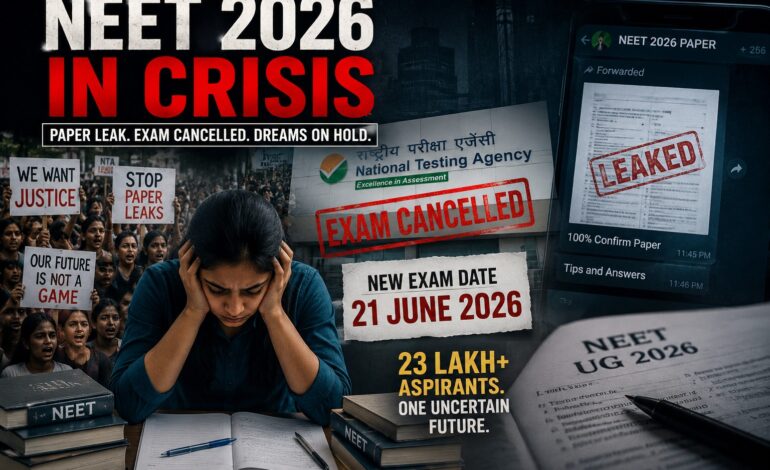 NEET 2026 Crisis Deepens: Paper Leak, Exam Mafia and the Collapse of Trust in India’s Biggest Entrance Test