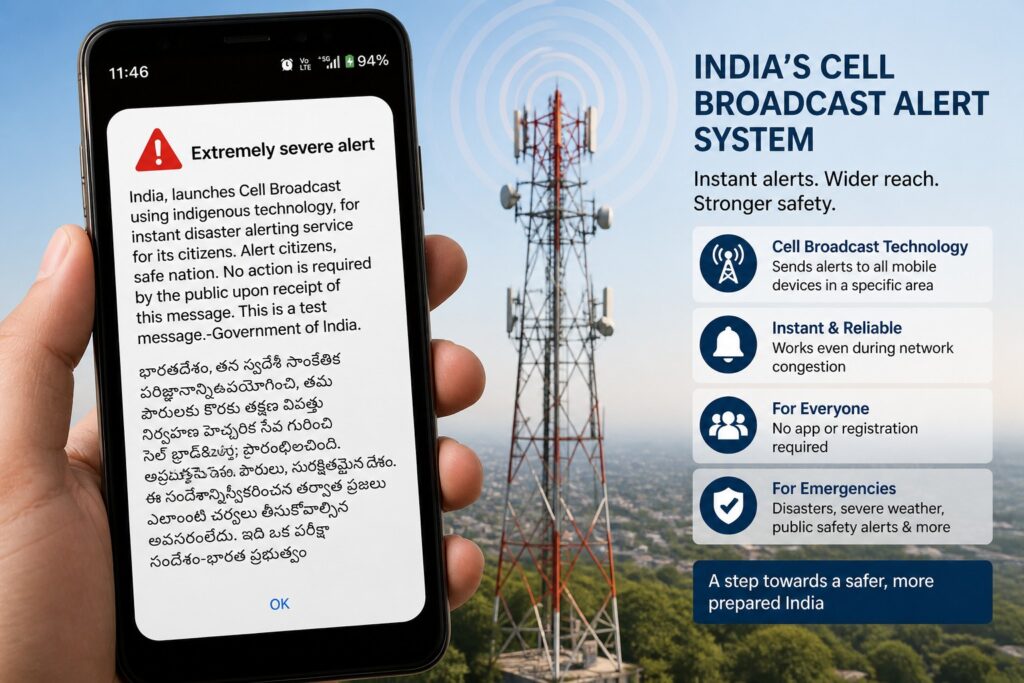 The test message was delivered in multiple languages, including English and regional languages like Telugu, ensuring accessibility across diverse linguistic groups.