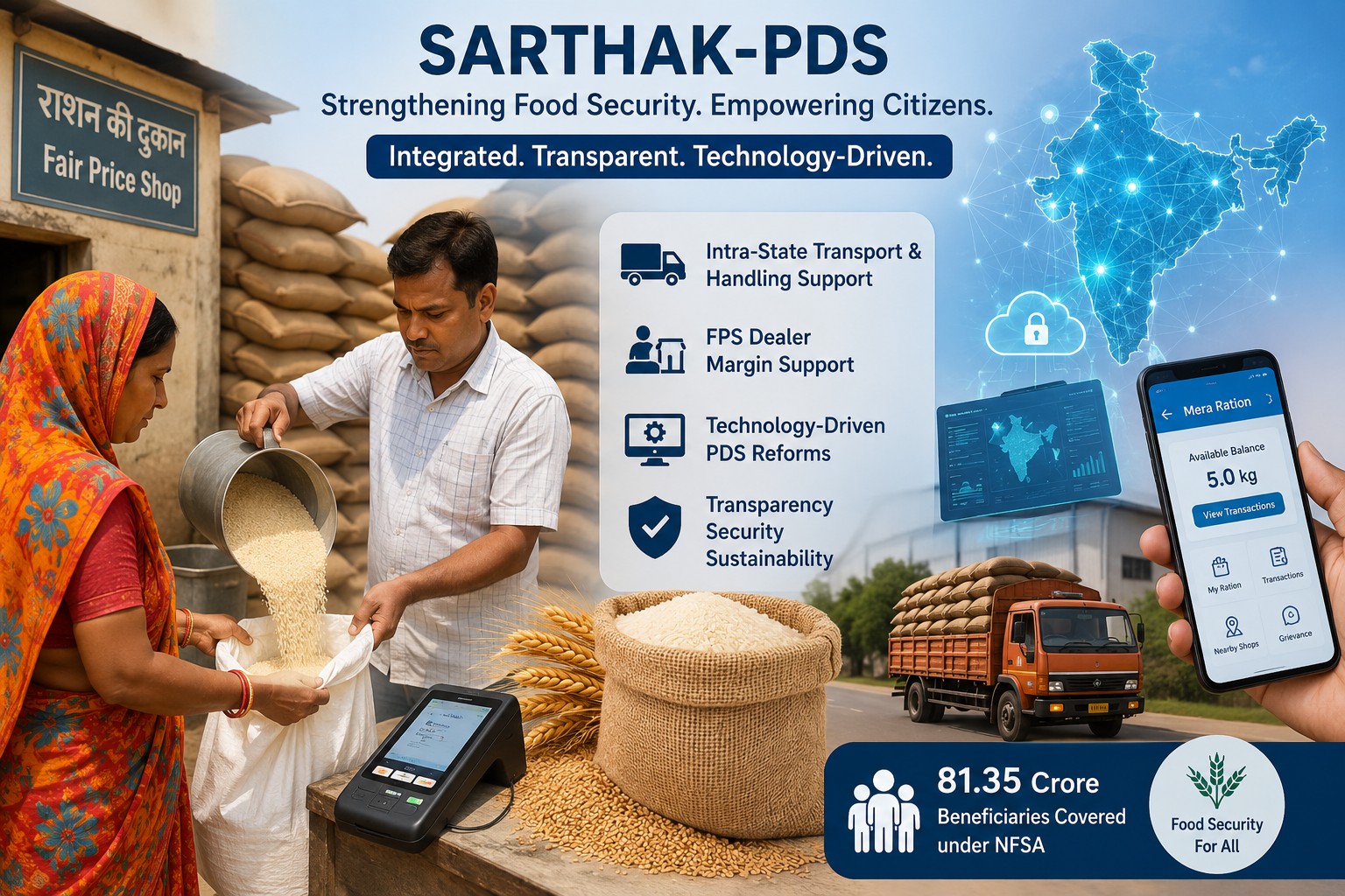 Cabinet Approves ₹25530 Crore SARTHAK-PDS Scheme to Modernise Public Distribution System