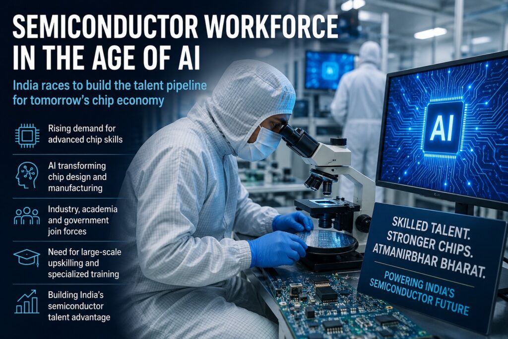 India’s semiconductor growth story will depend not only on infrastructure investments and manufacturing incentives, but also on the country’s ability to build a future-ready workforce capable of supporting chip design, fabrication, packaging, testing and AI-driven semiconductor innovation.