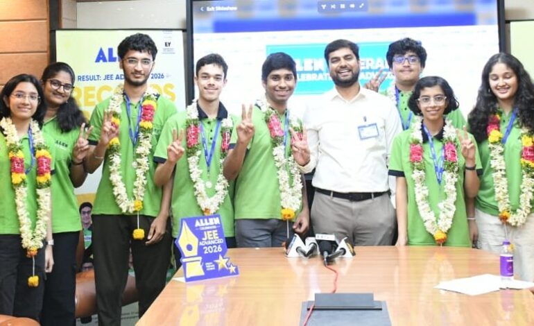 ALLEN Hyderabad Students Secure Top 200 Ranks in JEE Advanced 2026