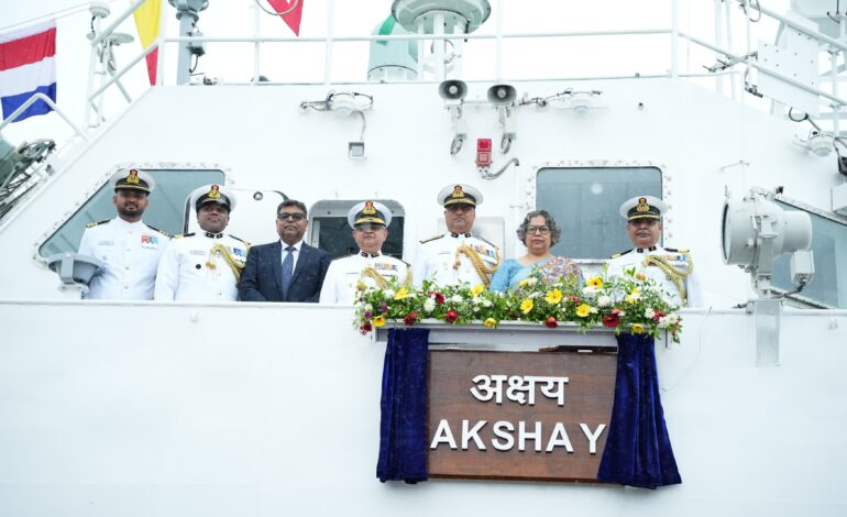 India Commissions ICGS Akshay, Strengthening Coastal Security and Indigenous Shipbuilding