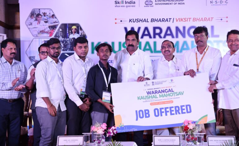 Over 1000 Telangana Youth Secure Job Offers at Kaushal Mahotsav in Warangal