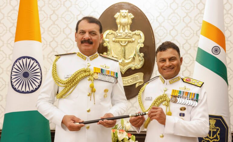 Admiral Krishna Swaminathan Takes Charge as 27th Chief of the Naval Staff