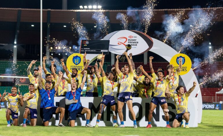 Hyderabad Heroes Lift Rugby Premier League Season 2 Trophy with Dominant Victory at Home
